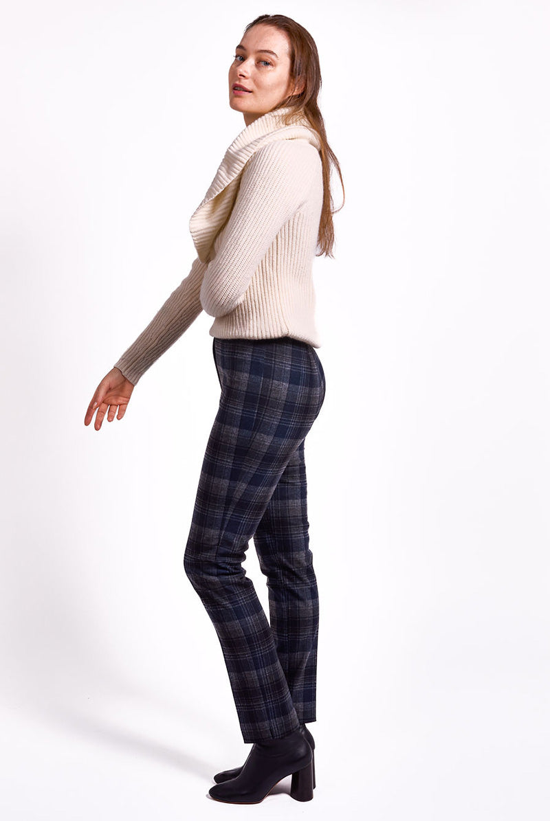 Pantalon LIZE Milano - Carreaux bleu
