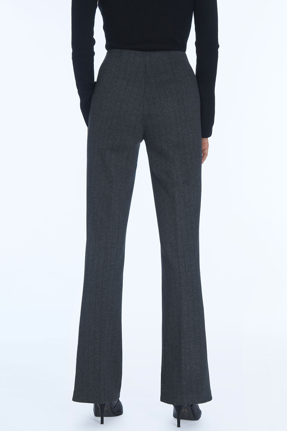 Pantalon ALF Milano - Gris Anthracite Rayure tennis Noir