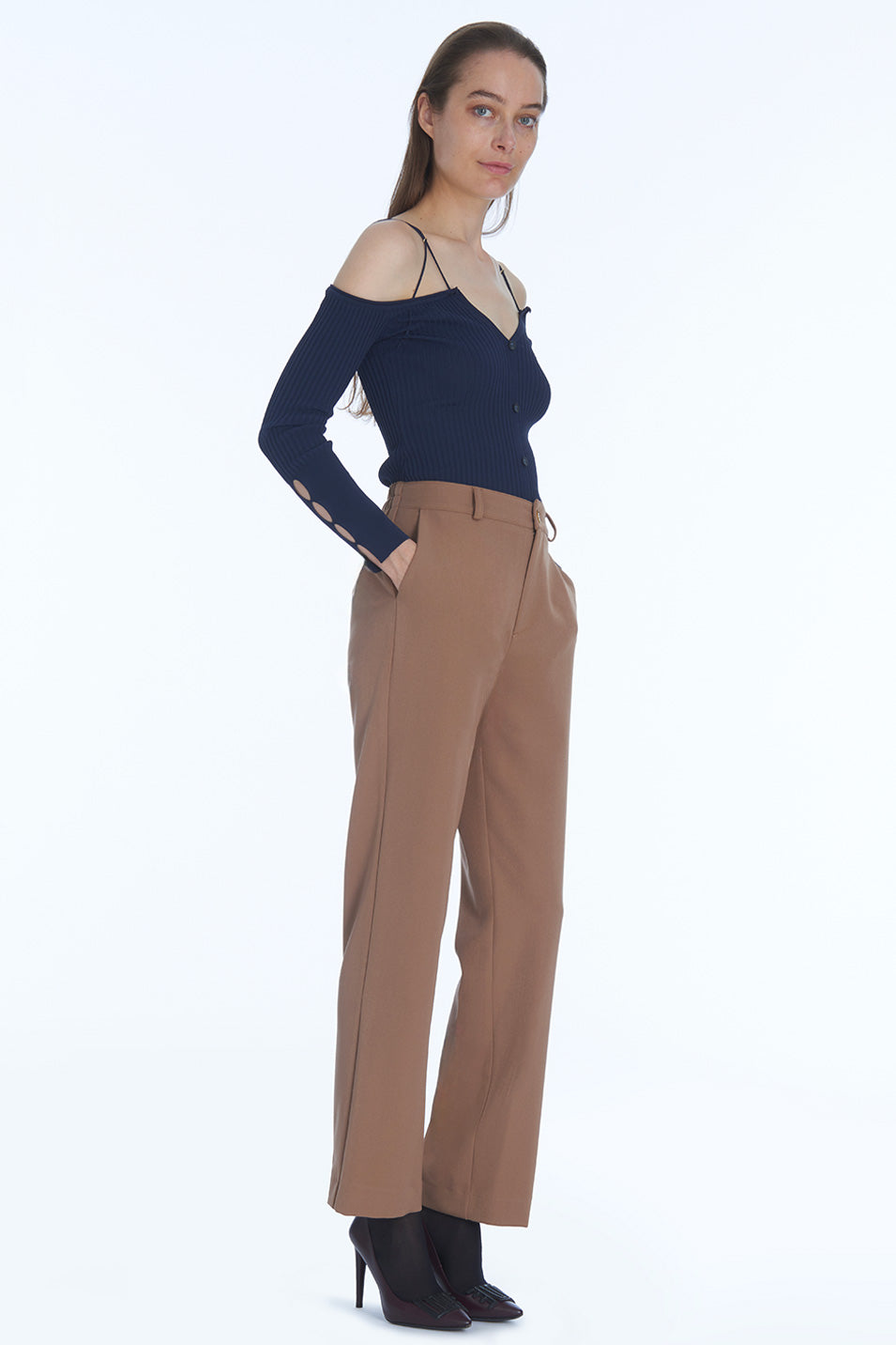 Pantalon CITY - Camel
