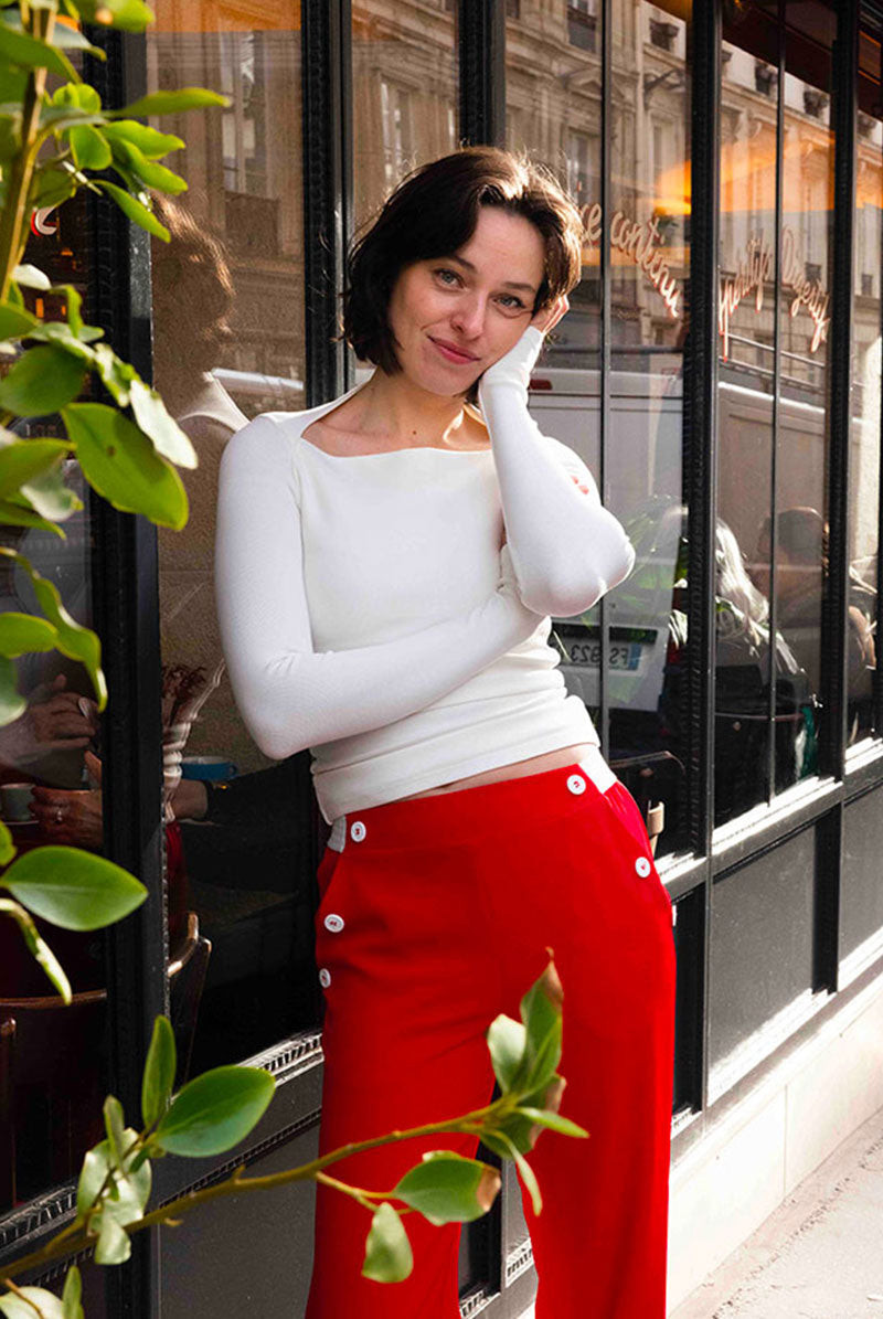 Pantalon L'AMIRALE - Rouge