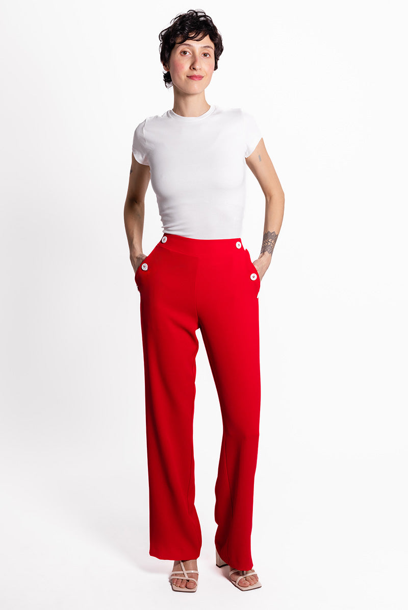 Pantalon L'AMIRALE - Rouge