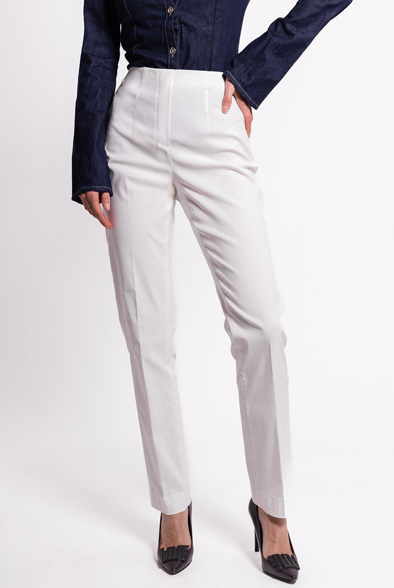Pantalon LIZE Bengaline - Blanc
