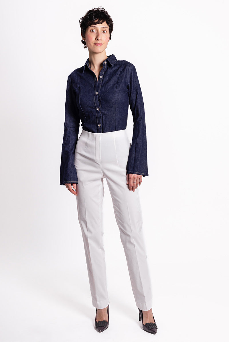 Pantalon LIZE Bengaline - Blanc