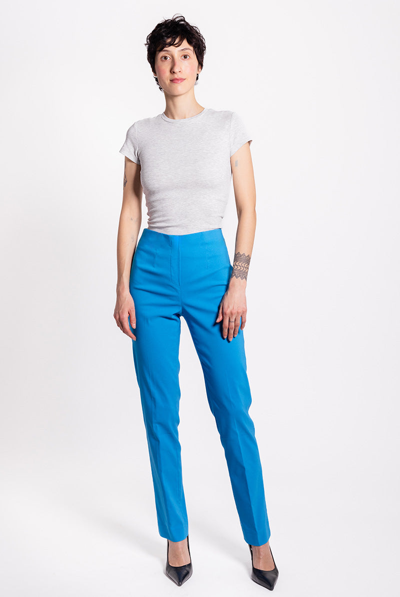 Pantalon LIZE Bengaline - Turquoise