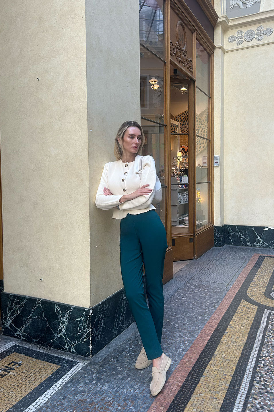 Pantalon LIZE Bengaline - Teal