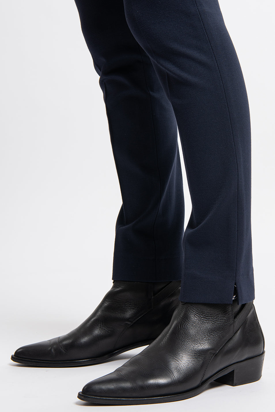 pantalon noir taille haute elegant-coupe lize milano