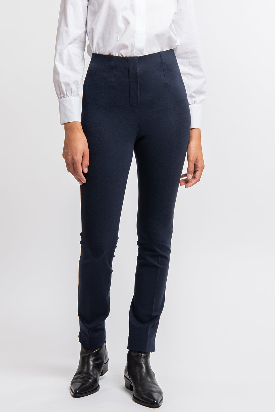 pantalon noir taille haute elegant-coupe lize milano