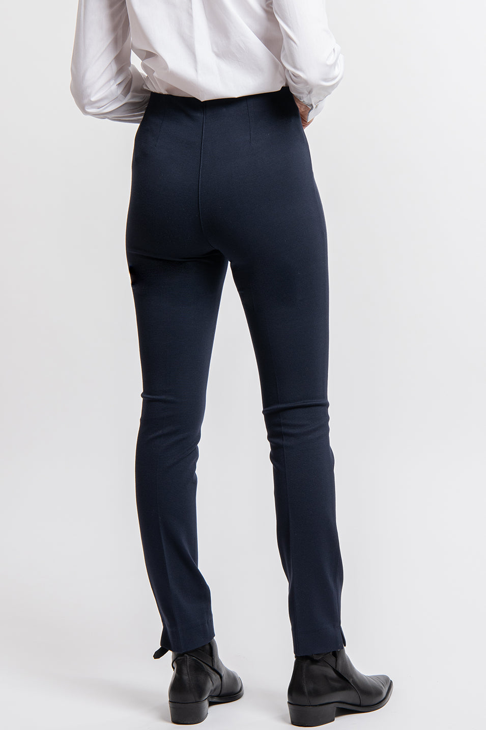 pantalon noir taille haute elegant-coupe lize milano