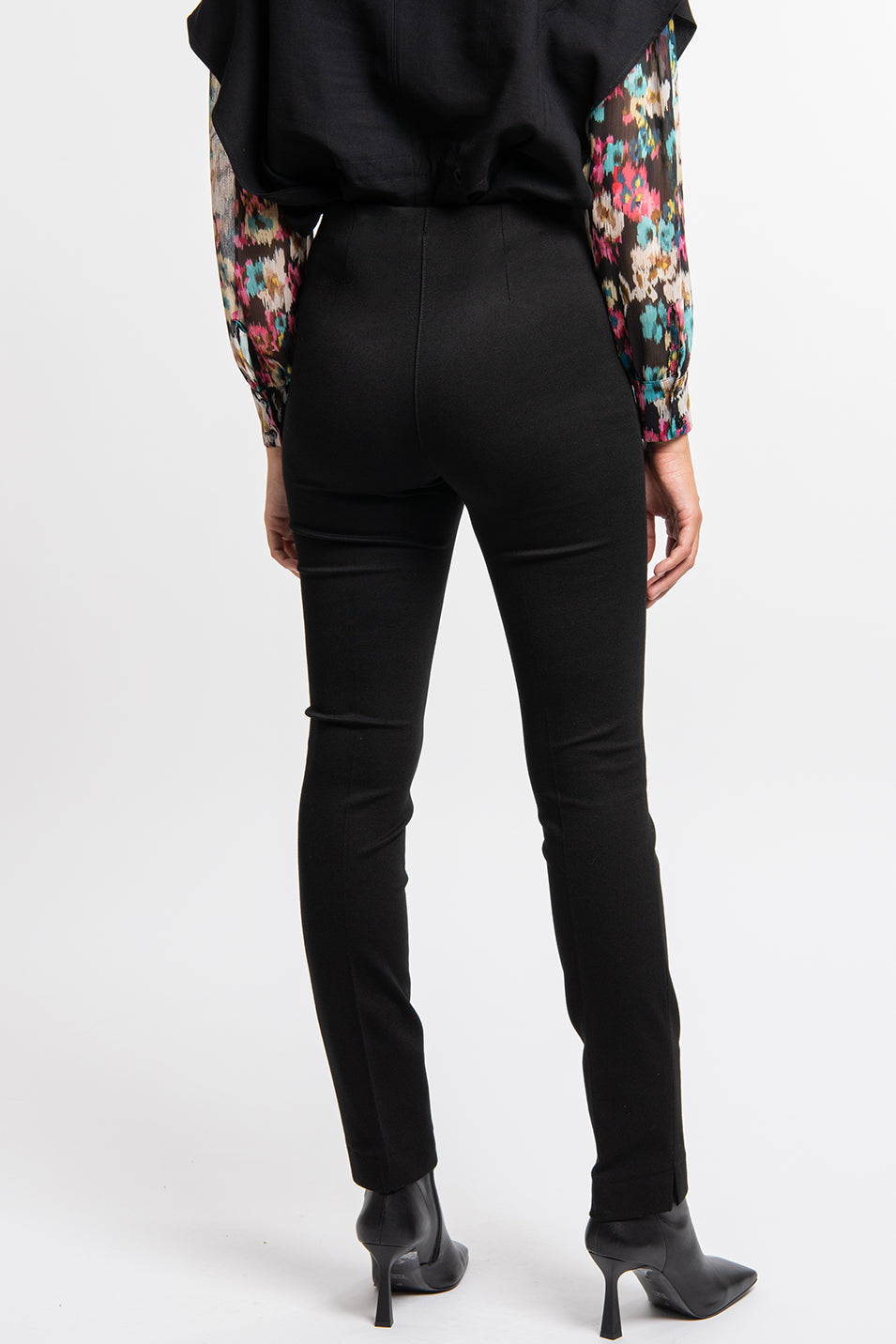 Pantalon noir taille haute élégant – coupe Lize Milano